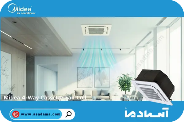 فن کویل کاستی چهار طرفه midea